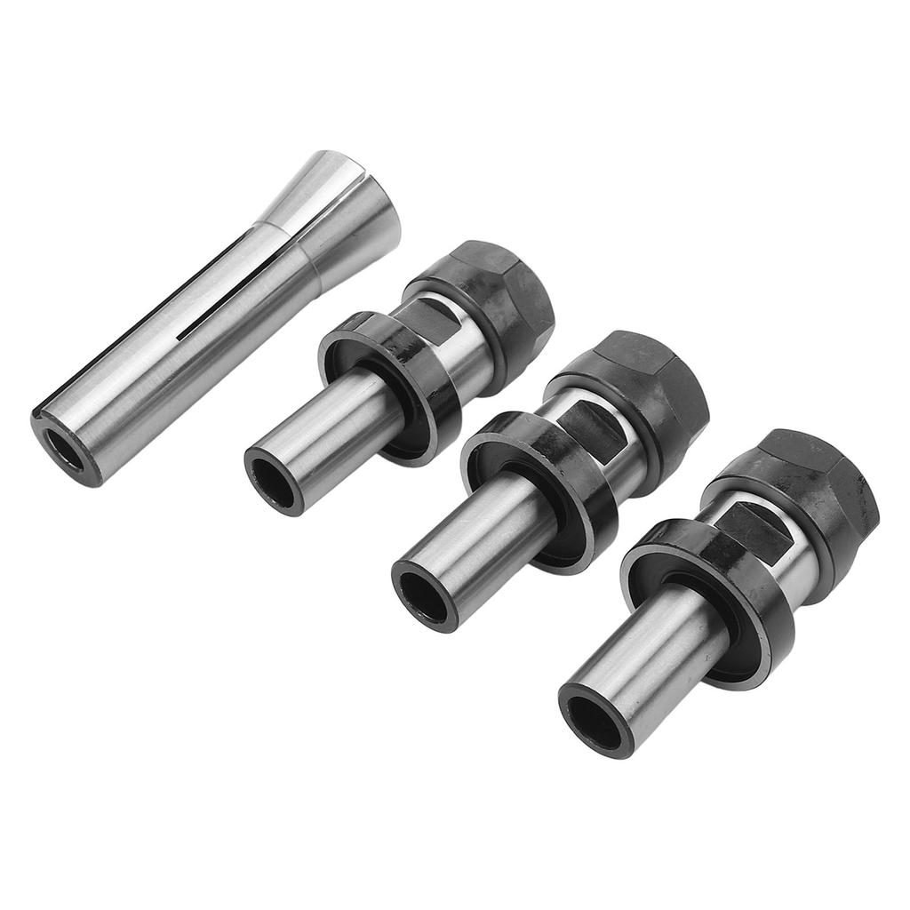Collet Holder Chuck Set R8 34 Spring Collet and 3PCS Collet Chuck Extension Rod for Carving