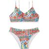 Neuer kleiner floraler sexy Bikini geteilter Badeanzug