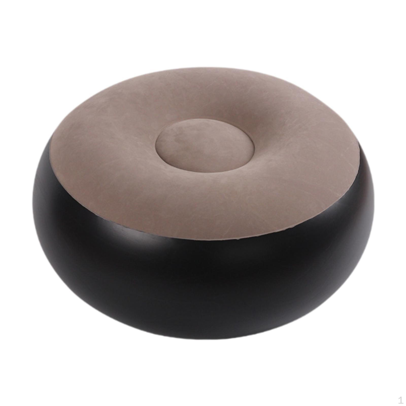 

Надувной флокированный стул для кемпинга, легкий переносной пуф для патио на открытом воздухе