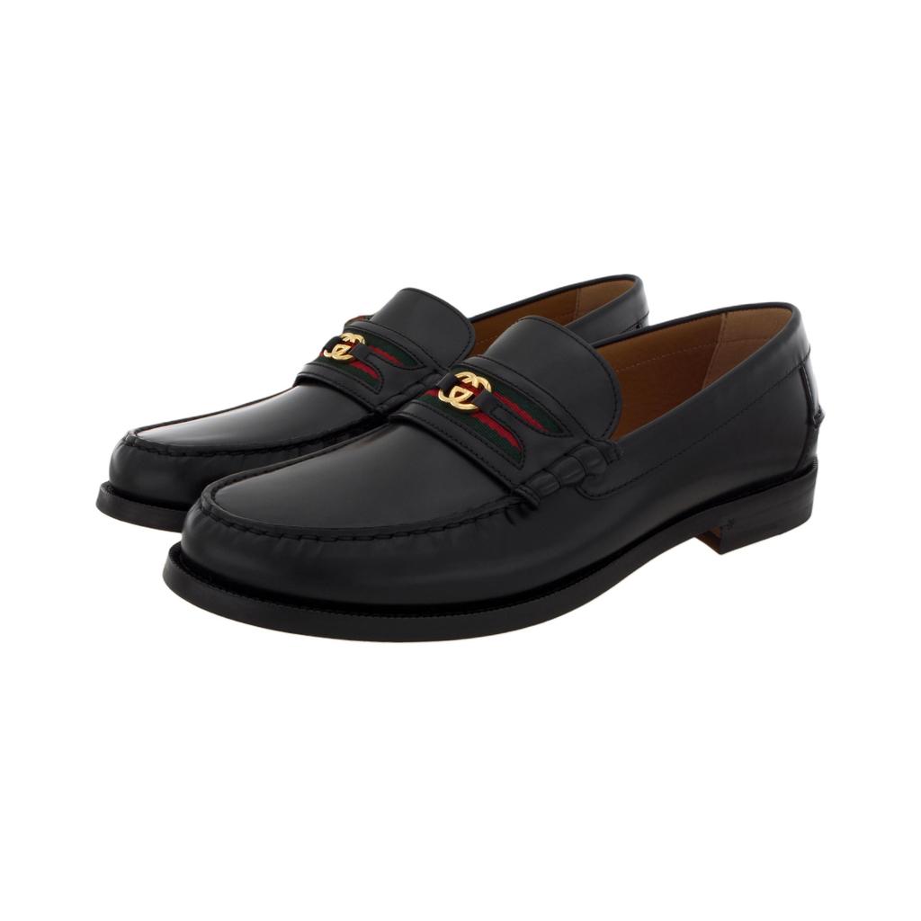 Gucci Kaveh Loafer 'Black Green Red' (Unisex) Black / Green / Red Loafers 644724 17X10 1060