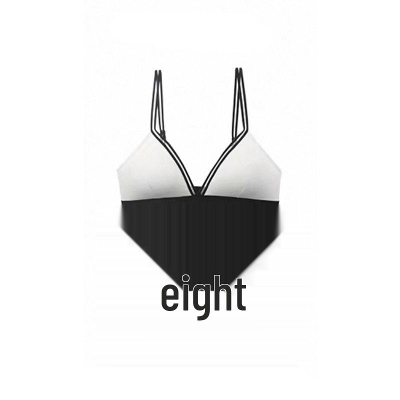 Französischer Triangel-Cup Damen-BH-Set - Schlankmachender Effekt, Tiefer Ausschnitt, Sexy, Schöner Rücken, Herbst Dünner Stil
