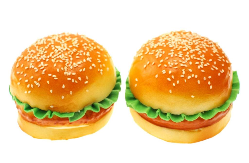 Speed Mao Realistic Hamburger Food Sample Set of 2 Model,