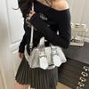 Designer Buckle Shoulder Bag Vintage PU Leather Handbag Casual Cross Body Bag Female