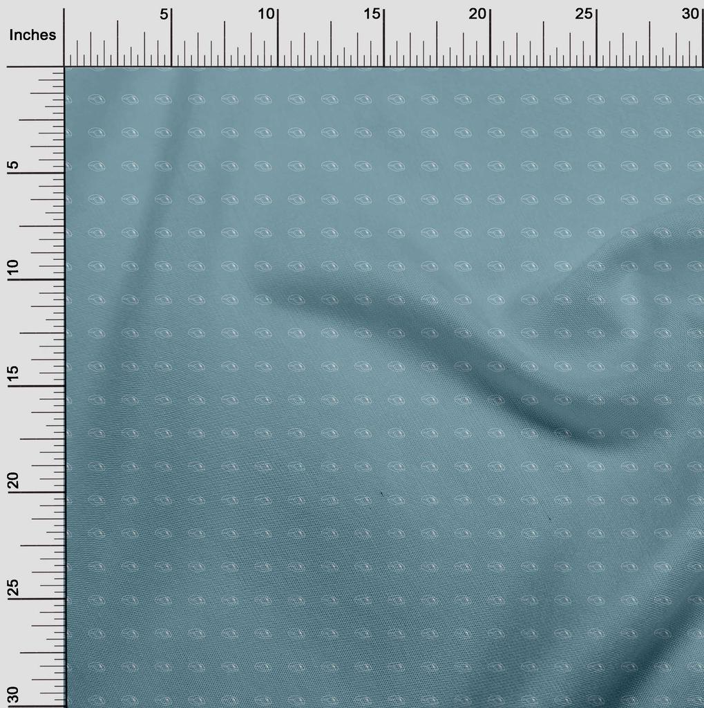 oneOone Cotton Flex Grayish Blue Fabric Retro Mouse Sewing Fabric By The Yard Printed Diy Clothing Sewing Supplies 40 Inch