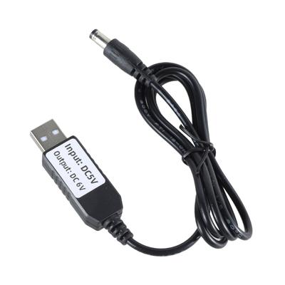 USB 5V 2A To DC6V1A Adapter Cable with DC5.5x2.1mm for Devices Using 4AA Batteries 100CM 39.37in