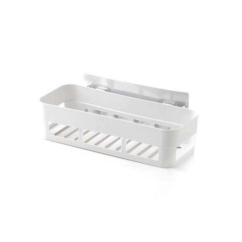 Shower Rack Plastic Bathroom Shelf Tray Holder Wall Mounted Toilet Storage Storage Organiser