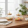 Airtight Glass Sealed Jar Moisture-Proof Wooden Lid Sugar Salt Container Clear Diamond Shape Grip Coffee Bean Storage Tank