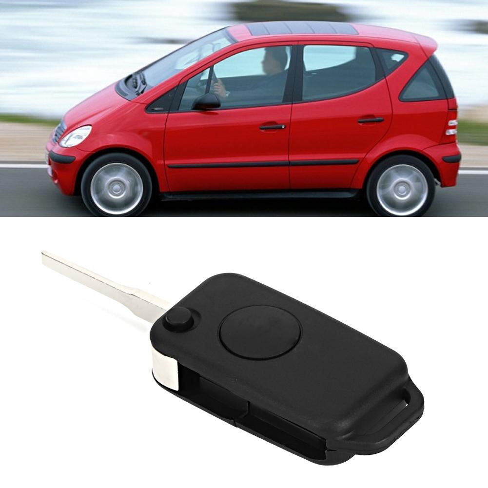 Smart Key Flip Case 1 Button Cover with Blade Fits for Mercedes Benz W168 W124 W202 1984 2004