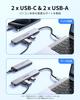 LENTION USB C 4 USB 4K 60Hz 10Gbps 100W PD Power USB Converter Slim Power Compatible with MacBook Pro iPad Pro Surface Pro and More Hub, 3.0 (Type-C),