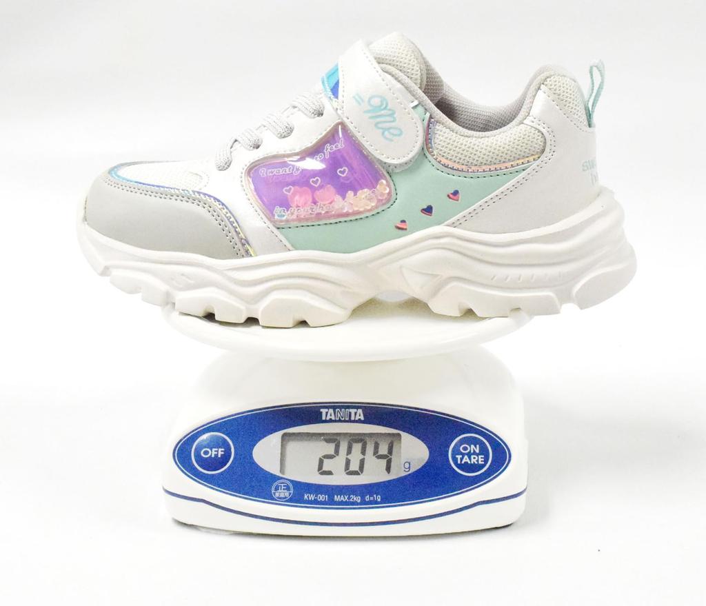 Equal Me Court Stylish and Velcro and Elastic Easy To White and Size Cm Kids' Girls' Sneakers, Cute, Straps, Glow-in-the-Dark, School, Casual, Match,