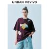 UR 2025 Damen Colorblock Print Kurzarm-T-Shirt