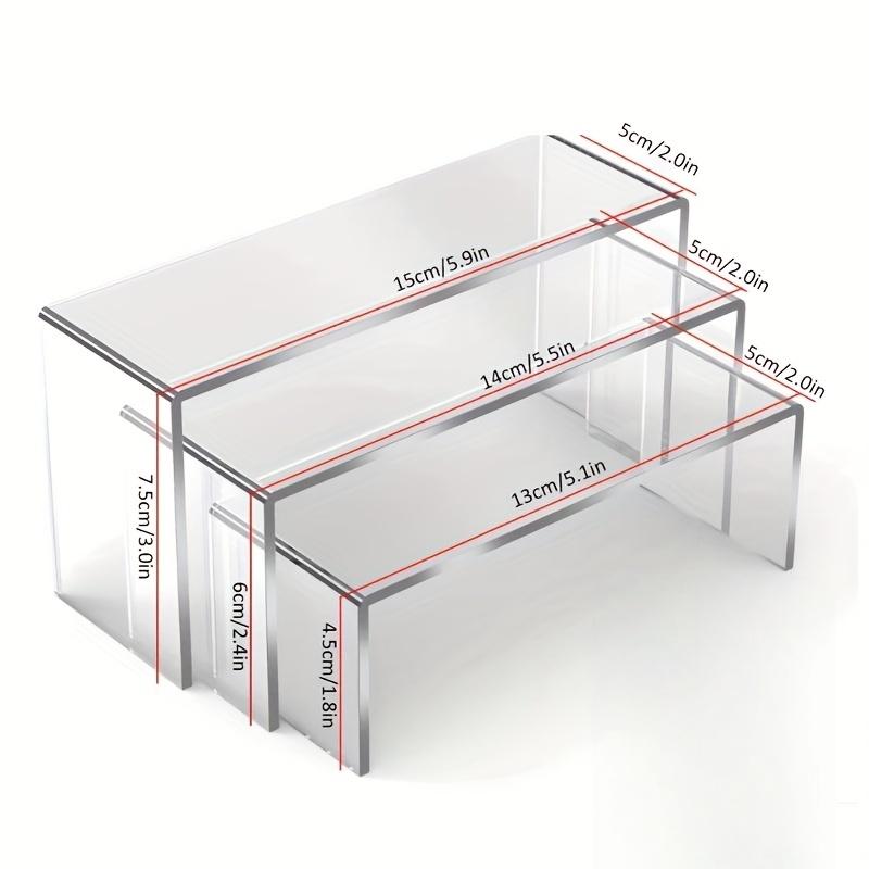 U-shaped Display Rack,Transparent Acrylic Storage Rack,Makeup Figurine Toy Storage Rack,Desktop and Bathroom Storage