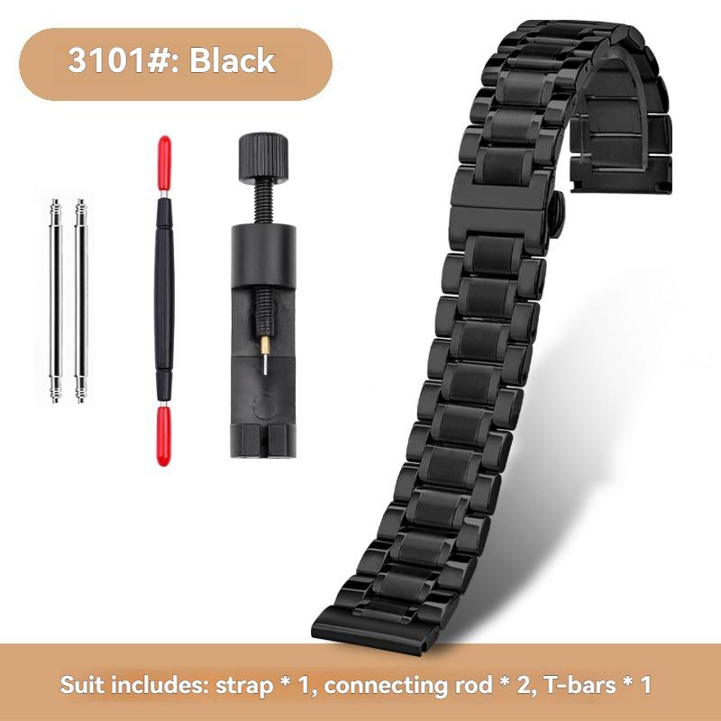 JEDENDla zegarka Casio PROTREK Pasek PRW-600/PRW-60/50/70 Solidna Stal Nierdzewna Pasek Łańcuszkowy Męski 23mm Metalowa Opaska BransoletkaMN