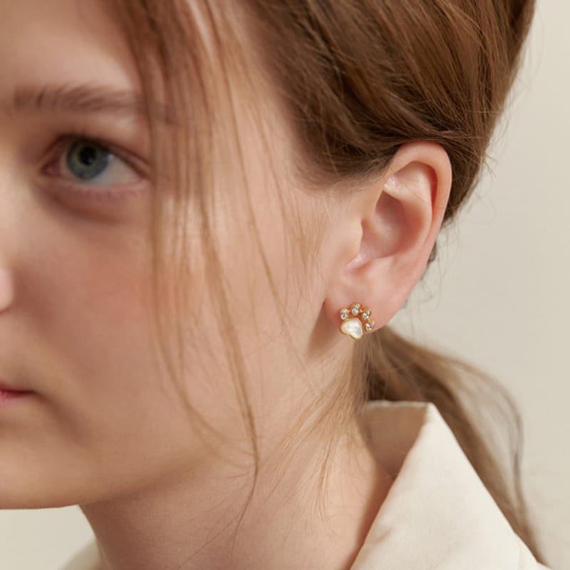 TATIANA (925 Silver) Lovely Cat Jelly Earrings EC3097