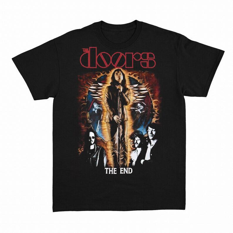 The Doors Band The End T-shirt Black Short Sleeve S-5XL Unisex T-Shirt XXL