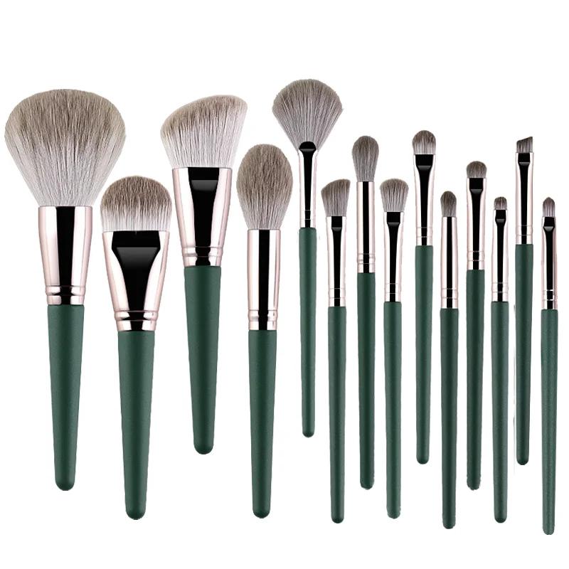 

14Pcs Makeup Brushes Soft Fluffy Makeup Tools Cosmetic Powder Eye Shadow Foundation Blush Blending Beauty Make Up Brush 2028