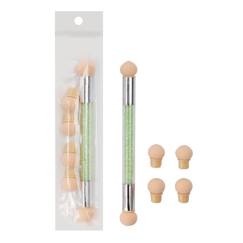 Double-Ended Gradient Sponge Nail Art Pen Set