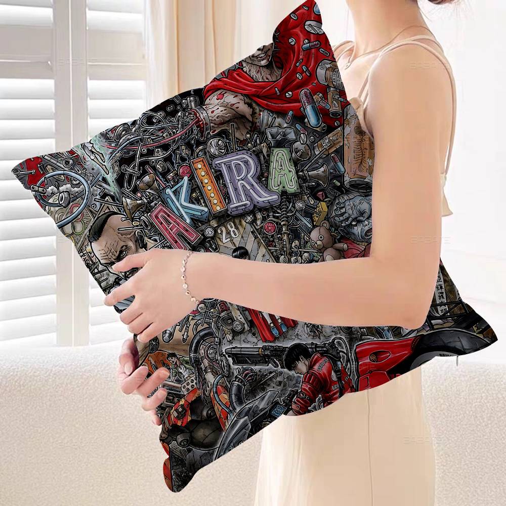 A-Akira Painting Cushion Cover Car Throw Pillow Case For Sofa Car Christmas Gift 40x40cm 45x45cm