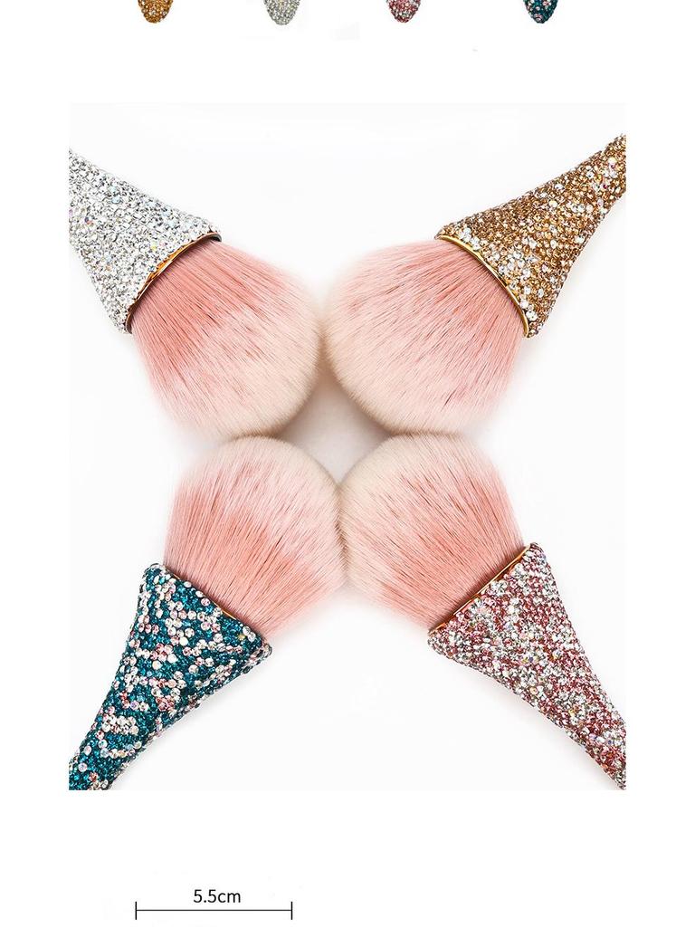 Soft Small Waist Nail & Makeup Brush for Blush and Loose Powder