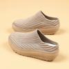 TUINANLE Women's Summer Shoes Casual Single Ladies Platform Shoes Soft Sole Cover Half Slippers Soft Walking Slippers