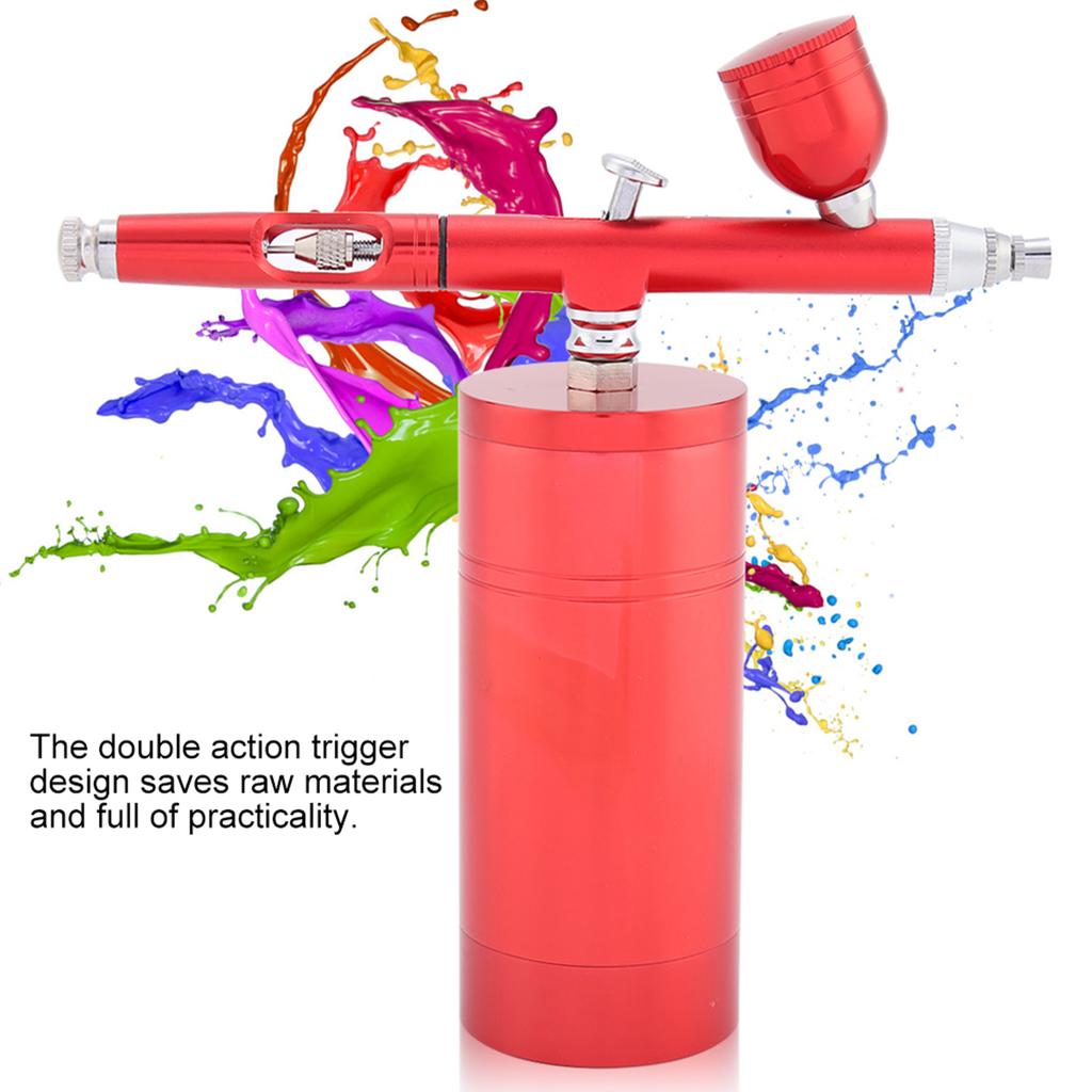 0,3 mm Mini-Luftkompressor Sprüh-Airbrush-Set 7 CC Kapazität