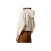 Adidas Originals Adicolor 70s Retro Series Cropped Hoodie With Brand Logo Print Women Tops Miracle-White IK7865