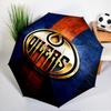 Energetic Oilers Team Spirit Umbrella 8-Frame for Travel, Camping, Casual Lightweight Portable Umbrella, Essential for Every Family Holidays Gift
