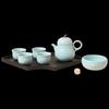 Lubao Celadon Ceramic Gongfu Tea Set with Gourd Pear Pot