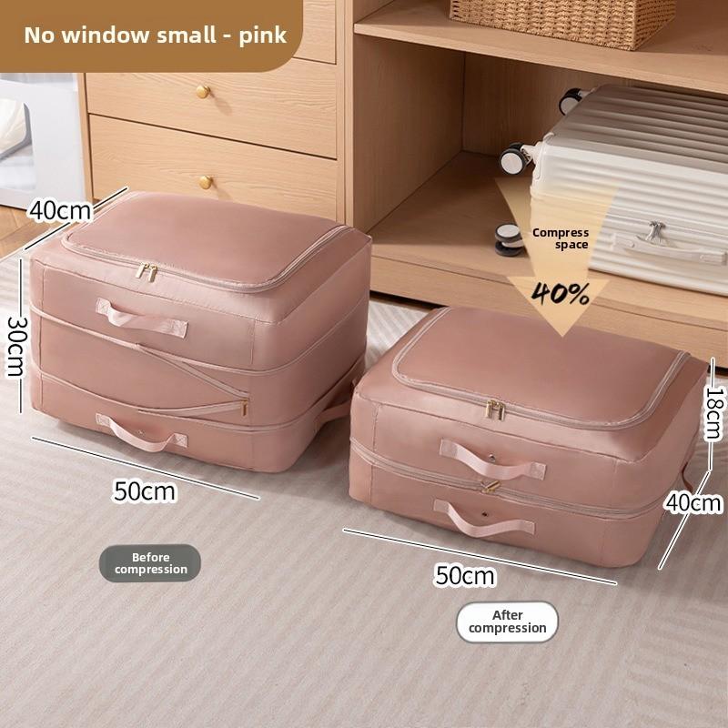 Large Compression Storage Bag With Pvc Window For Home Organization