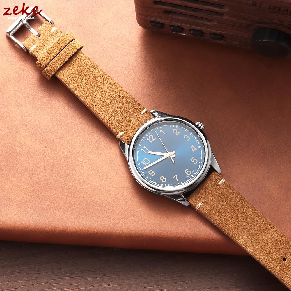 Vintage Soft Suede Leather Straps 14/16/18/20/22mm Watch Band for Omega Quick Release Calfskin Bracelet Men & Women Accessories