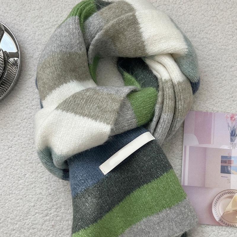 Vibrant Rainbow Striped Scarf Soft Wool Blend Winter Accessory For Women Men Cosy And Stylish All Purpose Unisex Design