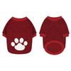 Pet dog sweater, autumn and winter fleece print sweater cat clothing dog clothes pet sweater