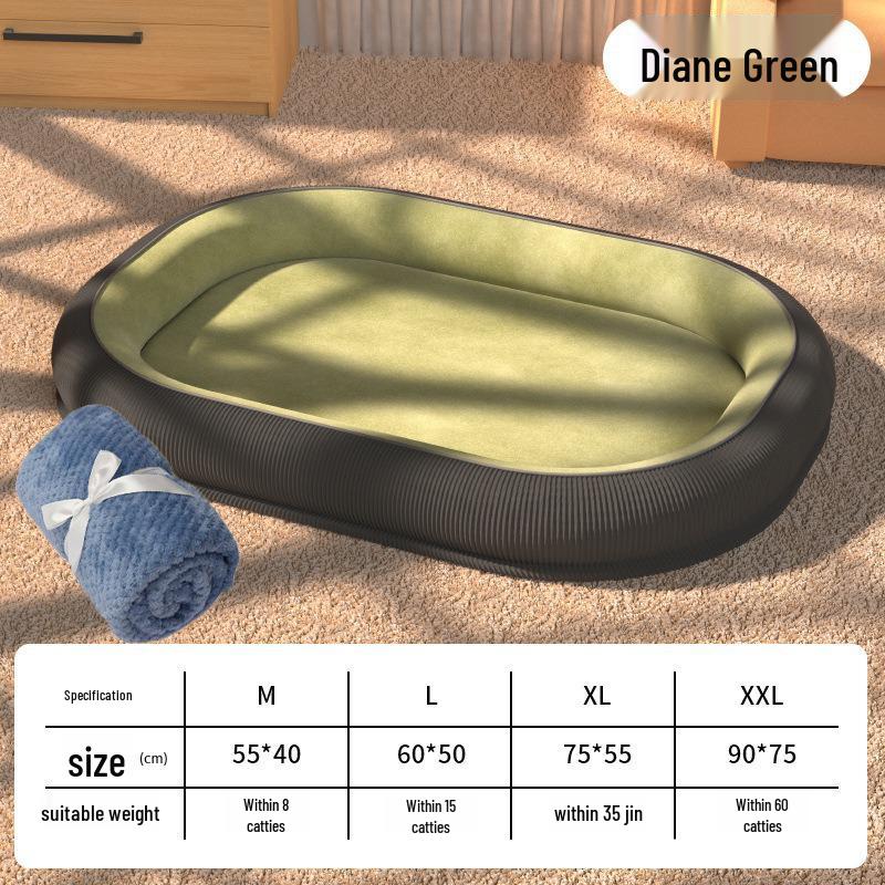 Cama Lavável Resistente a Rasgos para Cães e Gatos - Todas as Estações, Quente, para Animais de Estimação de Pequeno a Grande Porte