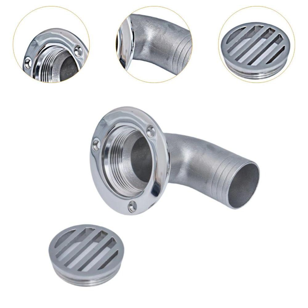 Rust Prevention Bend Drainage Outlet Wear-resistant 316 Elbow Outlet Durable Bend Outlet  Bathroom