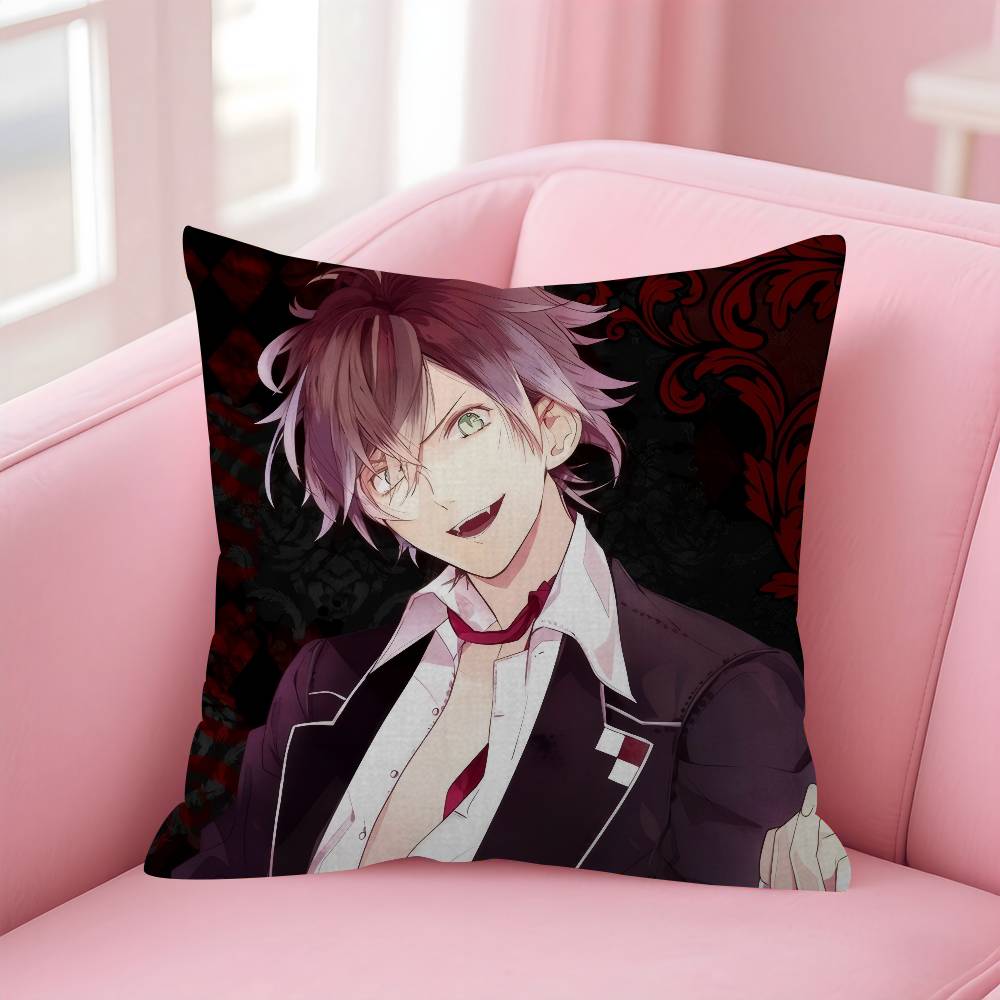 Anime Diabolik Lovers Pillow Cushion Cover Pillowcase Living Room Sofa Home Decor
