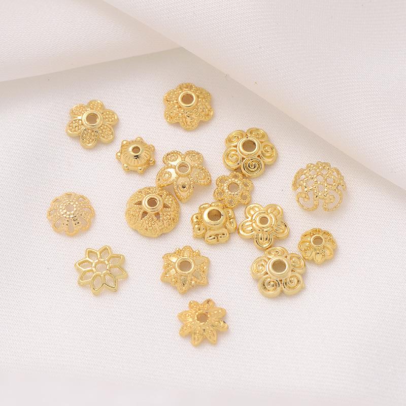 Perline distanziatrici a forma di fiore colorato per gioielli fai da te: Accessori per bracciali e collane