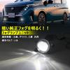REPTICO Fog Lamp Universal Fit for and Other Compatible with L1B Serena Delica Caravan Taft and Factory Adjustable Beam Beautiful Cut IP67 and Impact