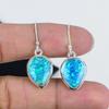 Natur Australischer Triplet Opal Edelstein Ohrringe, 925 Sterlingsilber Ohrring, Handgefertigter Boho Silberschmuck Hängeohrringe, Hochzeitsgeschenk