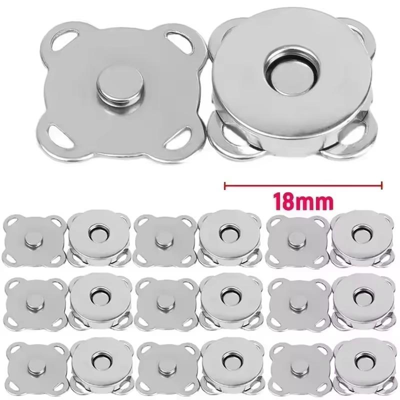 20set Bag Magnetic Snaps Buttons 14/18mm Plum Magnet Closure Buckle Purse Clothes Handbag Wallet DIY Accessories Jewelry Finding