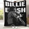Fashion Billie Eilish Singer Star Flannel Blanket,Ultra Soft Warm Plush Throw for Home Bedroom Bed Sofa Cover Office Camping