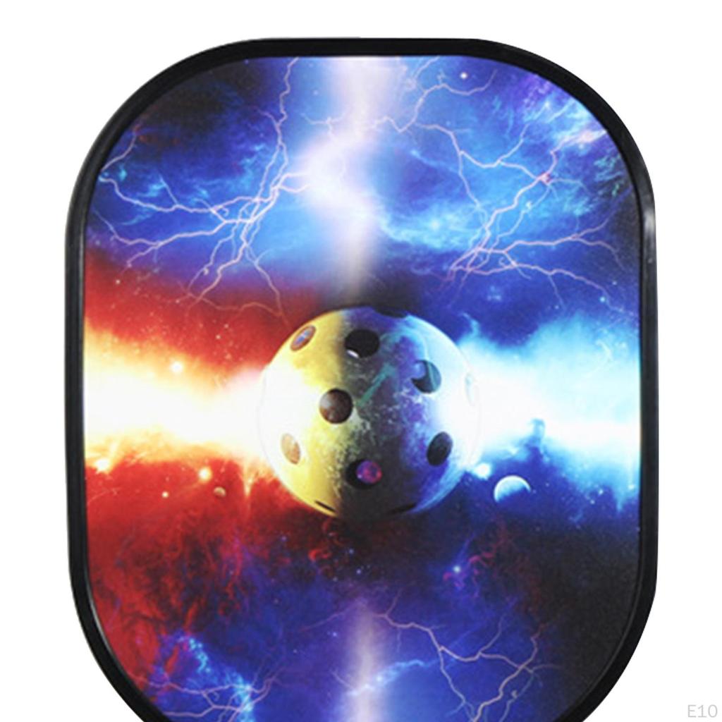 Set with 4 Pickleball Balls, 2 Paddles Comfort Grip And Portable Storage Bag for Adults