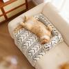 Hund Katze Sofa Bett, Plüsch Haustier Sofa Bett mit Kissen, Rutschfeste Möbel Schutzhülle für Indoor Katzen Kleine Hunde