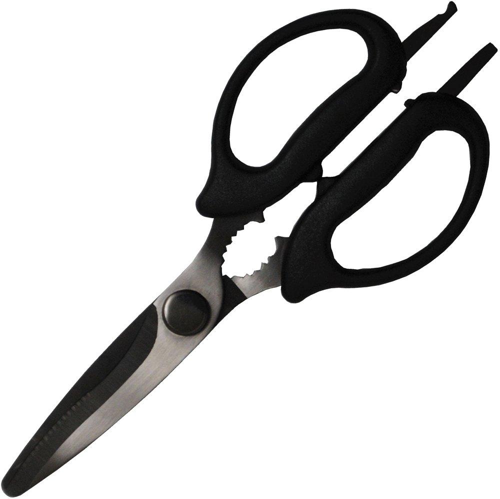 

Satake Sangyo Kitchen Scissors Titanium Coated Cooking Scissors Total Length 21cm KS111 чёрный