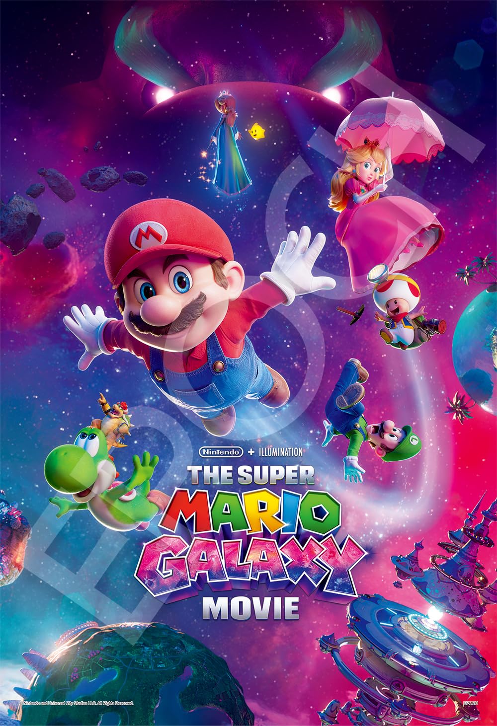 

EPOCH jigsaw Super Mario Galaxy x 38 Includes and point 300-piece puzzle, The Movie (26 cm), 28-217s. glue, spatula, voucher.