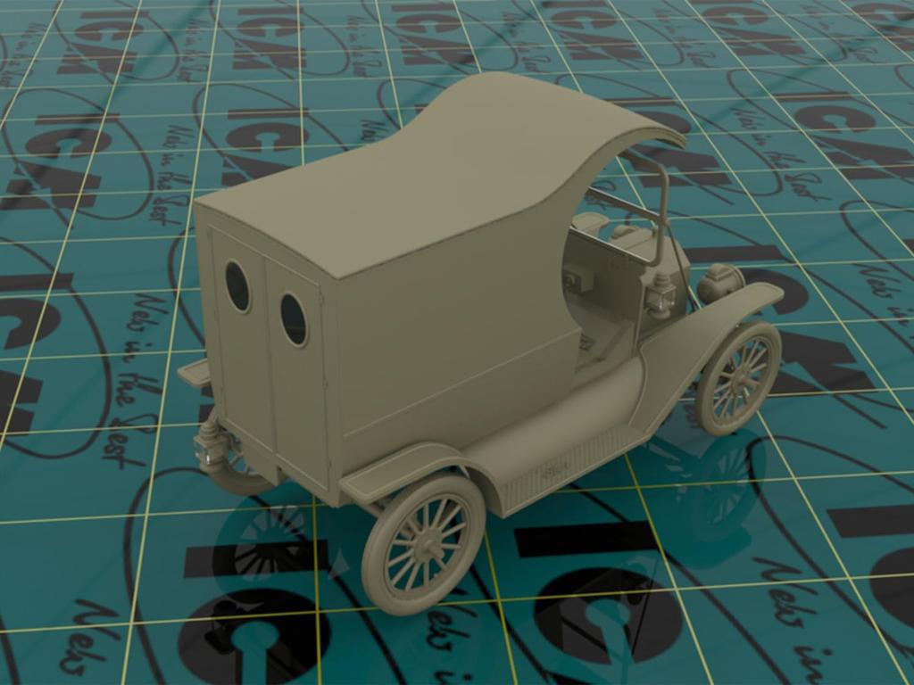 ICM Ford 1912 Light Delivery Plastic Model 24008 1/24 T-type