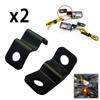 2PCS Držák směrových světel z hliníkové slitiny, černý LED, motocykl, jízdní kolo, držák blinkru, sada moto příslušenství