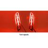 2PCS Car LED Reflector Light For Toyota Corolla Cross 2020 2021 2022 Rear Fog Lamp Bumper Brake Light Dynamic Turn Signal