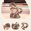 Pferd Miniaturfigur Tier Skulptur Mini Dekoration Retro Feng Shui Dekor Tischdekoration