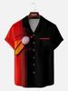 Men's Hawaiian Shirt Summer Casual Fun Hawaiian Pop Art Triangle Print Button Lapel Short Sleeve Shirt Men's Short Sleeve Shirt