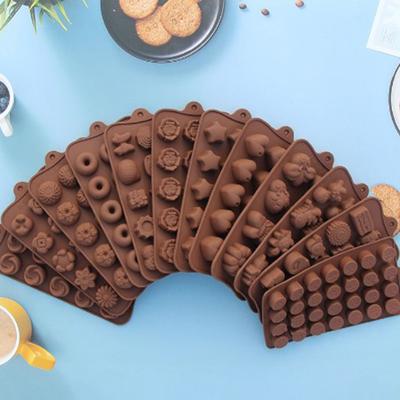 Želé pudink Ovocné gumové bonbony Silikonové formičky Zvířátka Čokoládový dort Nástroj na pečení Formička Ledová pryskyřice Formička 3D DIY